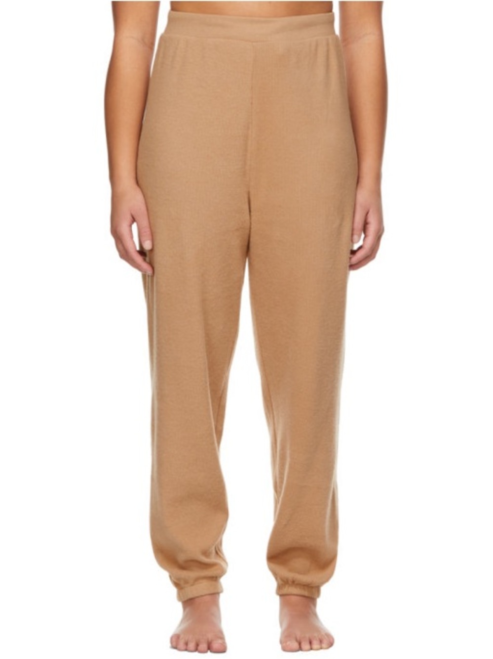 🧇‎ SKIMS Waffle Tan Lounge High-Rise Knit Joggers Sweatpants Bottoms 🧇